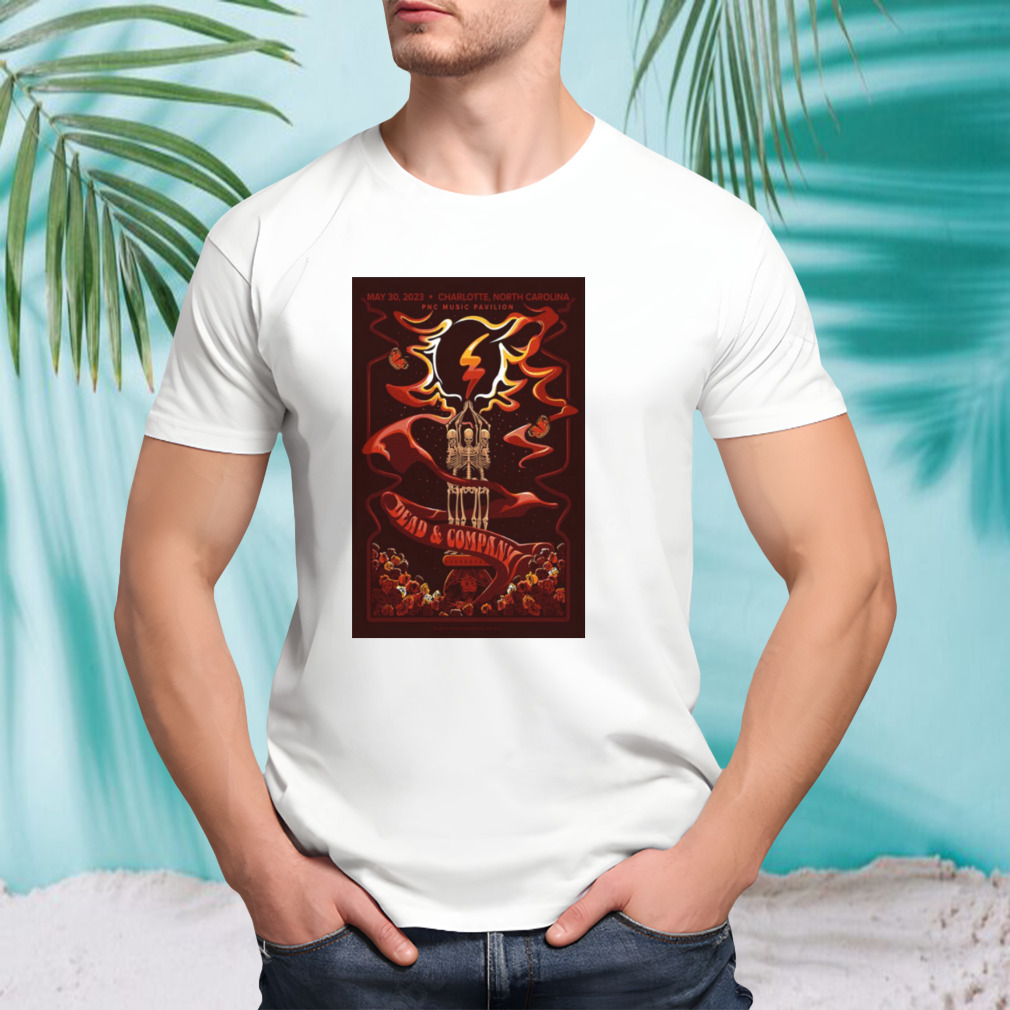 Poster Dead & Company The Final Tour Charlotte NC 2023 Shirt