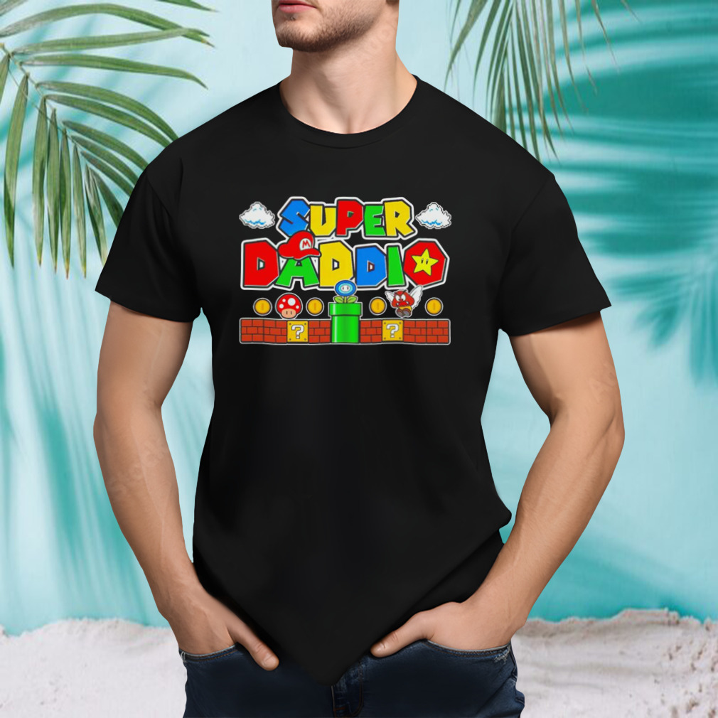 Super Daddio dad video gamer shirt