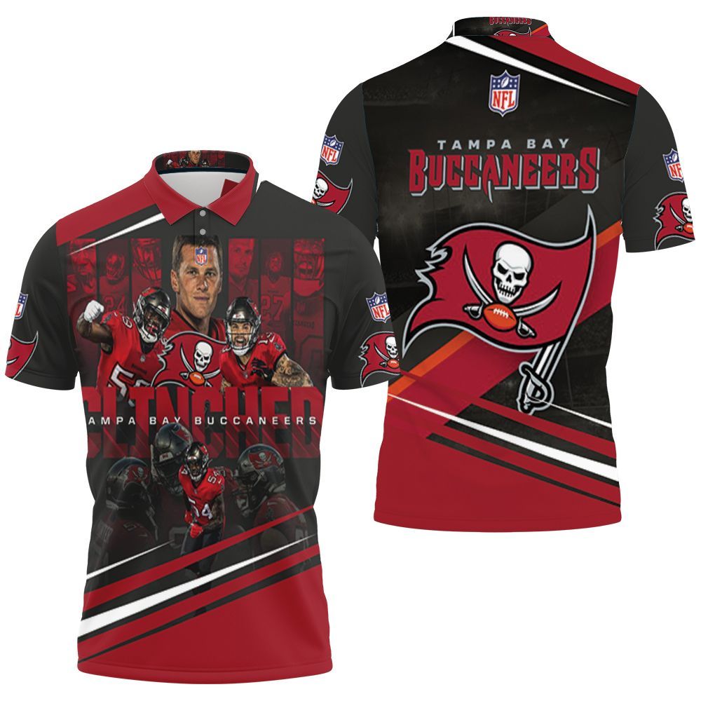 Tampa Bay Buccaneers Clinched 3D All Over Print Polo Shirt