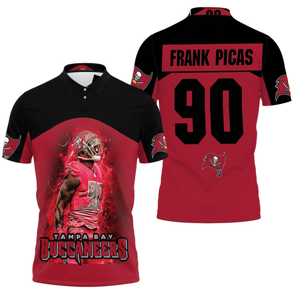 Tampa Bay Buccaneers Frank Picas 90 Legend For Fan 3D All Over Print Polo Shirt