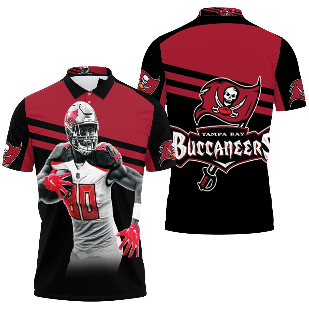 Tampa Bay Buccaneers Michael Clayton 80 3D All Over Print Polo Shirt