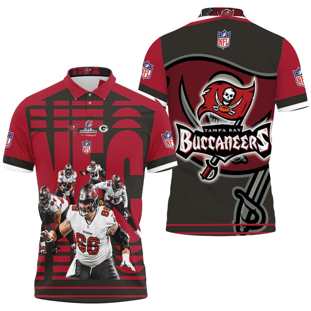 Tampa Bay Buccaneers Nfc South Champions Division Super Bowl 3D All Over Print Polo Shirt