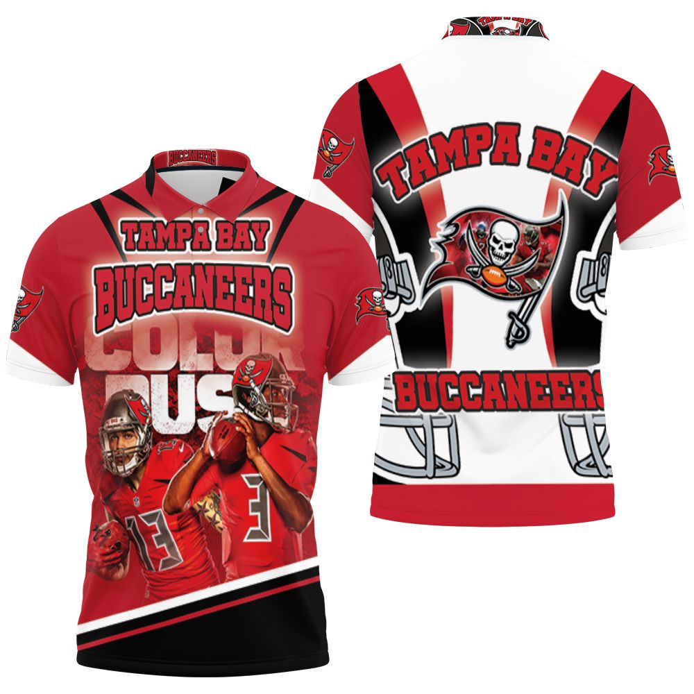 Tampa Bay Buccaneers Nfl Champions 3D All Over Print Polo Shirts