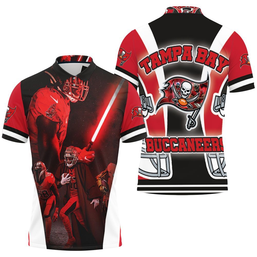 Tampa Bay Buccaneers Nfl Champions Jedi Lightsaber 3D All Over Print Polo Shirt