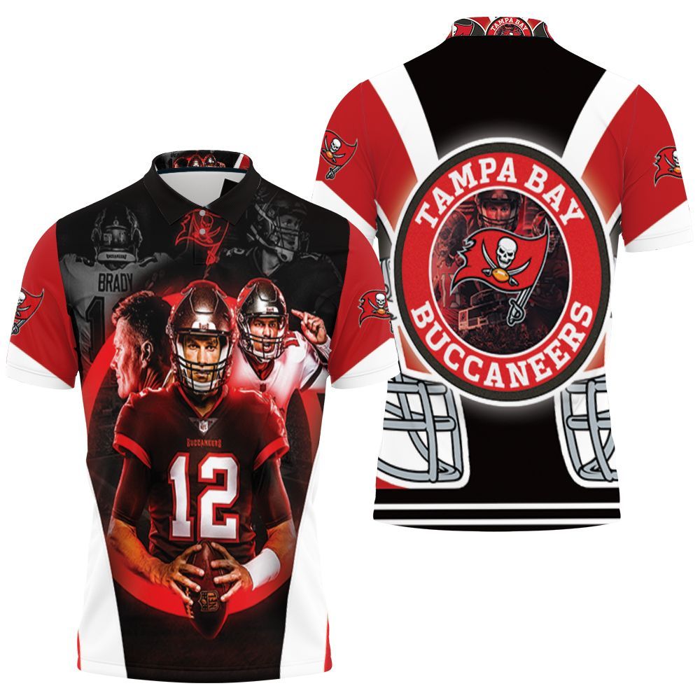 Tampa Bay Buccaneers Nfl Champions Tom Brady Art 3D All Over Print Polo Shirt