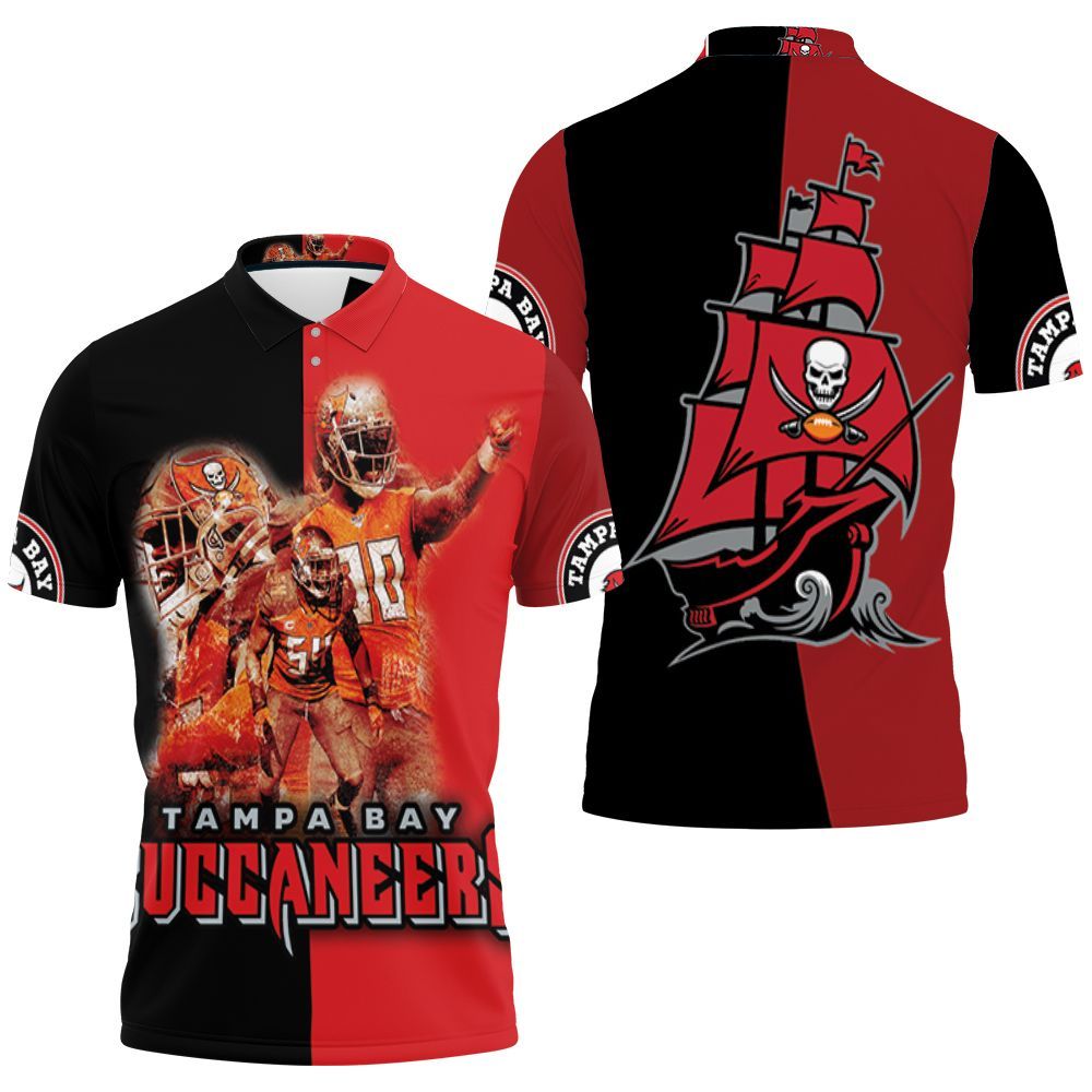 Tampa Bay Buccaneers Pirates Nfc South Division Champions Super Bowl 3D All Over Print Polo Shirt