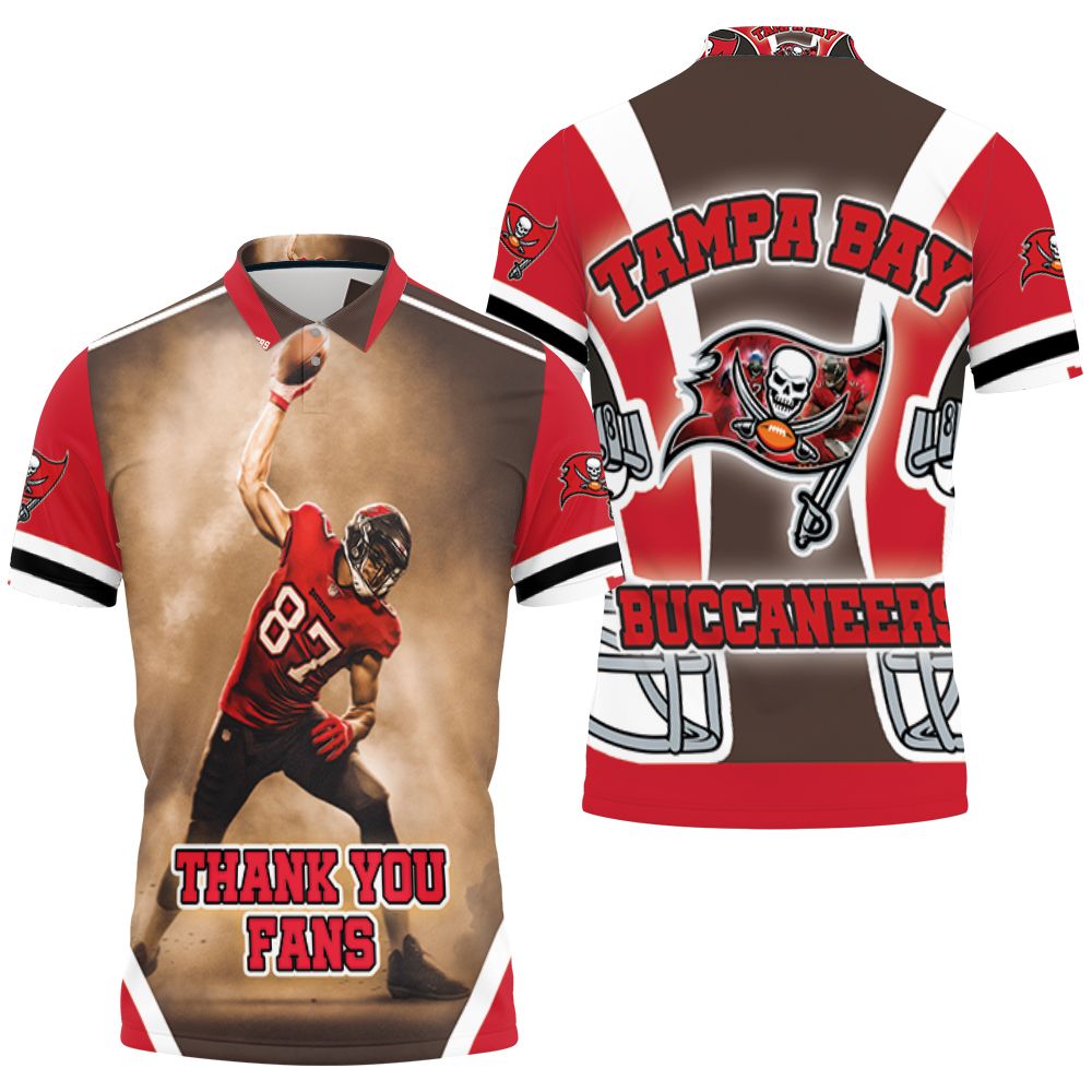 Tampa Bay Buccaneers Rob Gronkowski 87 For Fans 3D All Over Print Polo Shirt