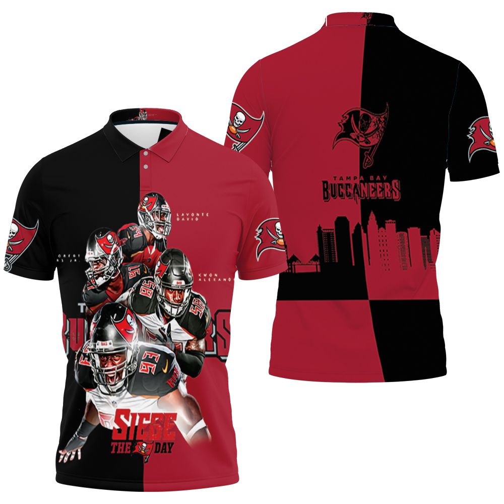 Tampa Bay Buccaneers Siege The Day 3D All Over Print Polo Shirt