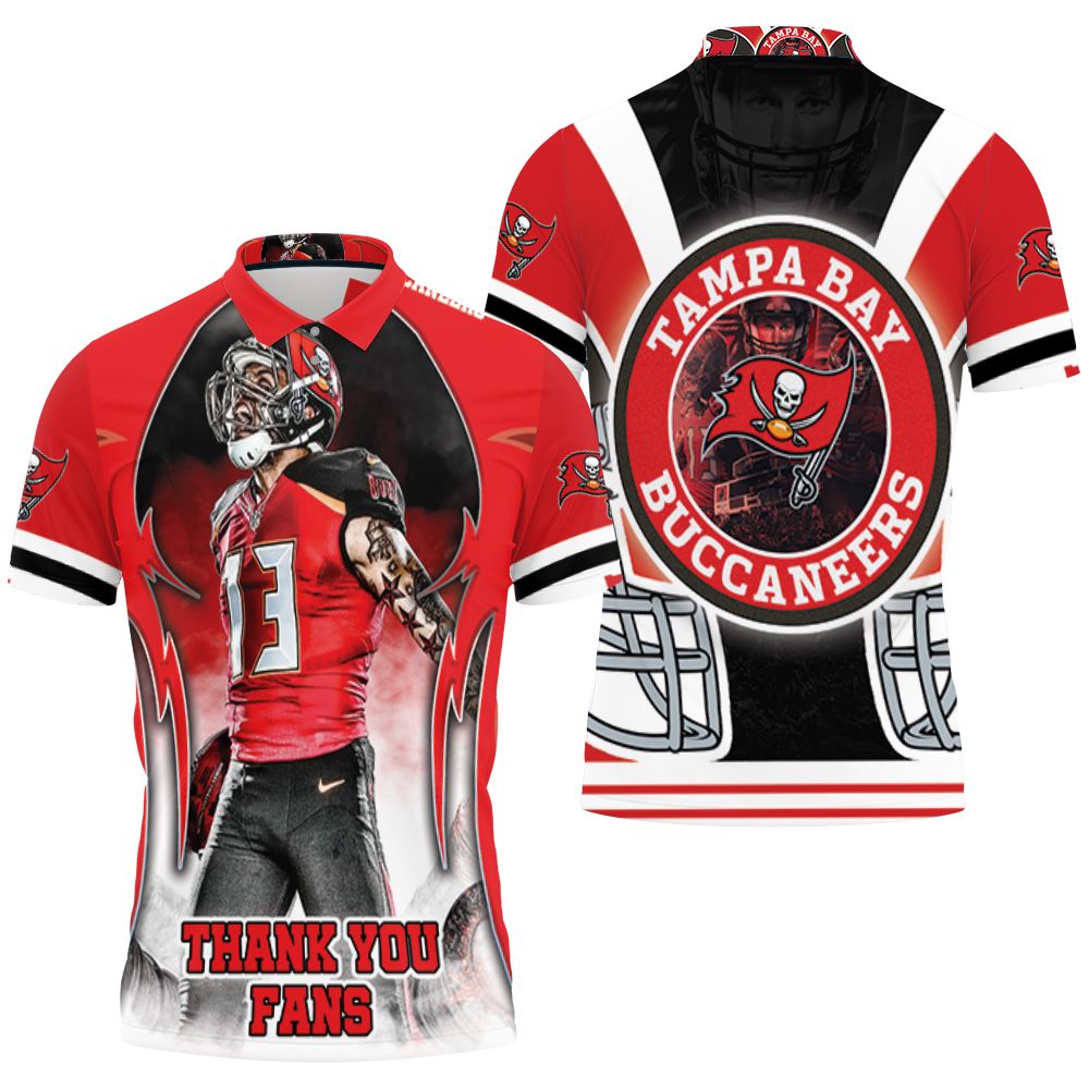 Tampa Bay Buccaneers Super Bowl Champions Thank You Fan 3D All Over Print Polo Shirts