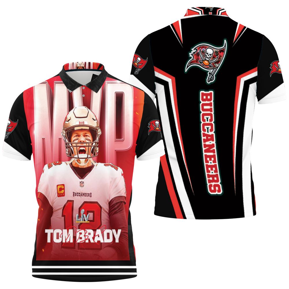 Tampa Bay Buccaneers Super Bowl Champions Tom Brady Mvp 3D All Over Print Polo Shirt