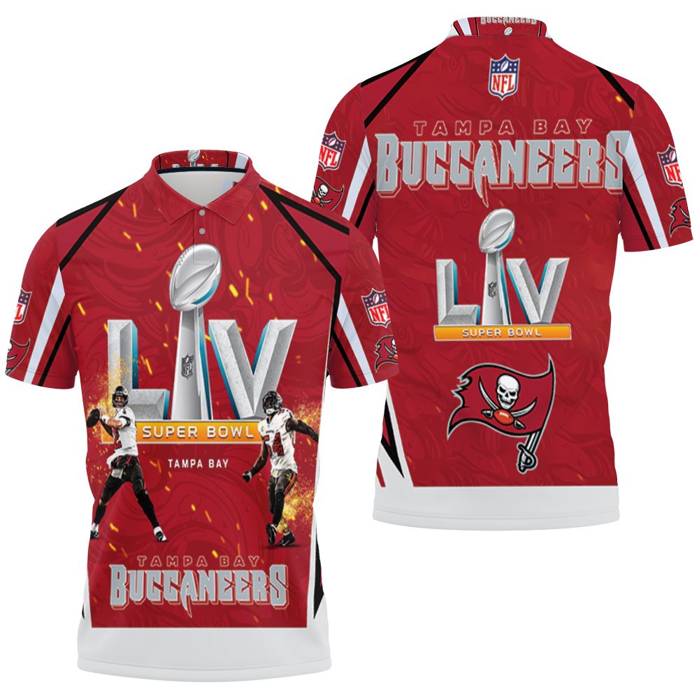 Tampa Bay Buccaneers Super Bowl Nfc South Division Champions Liv 3D All Over Print Polo Shirt