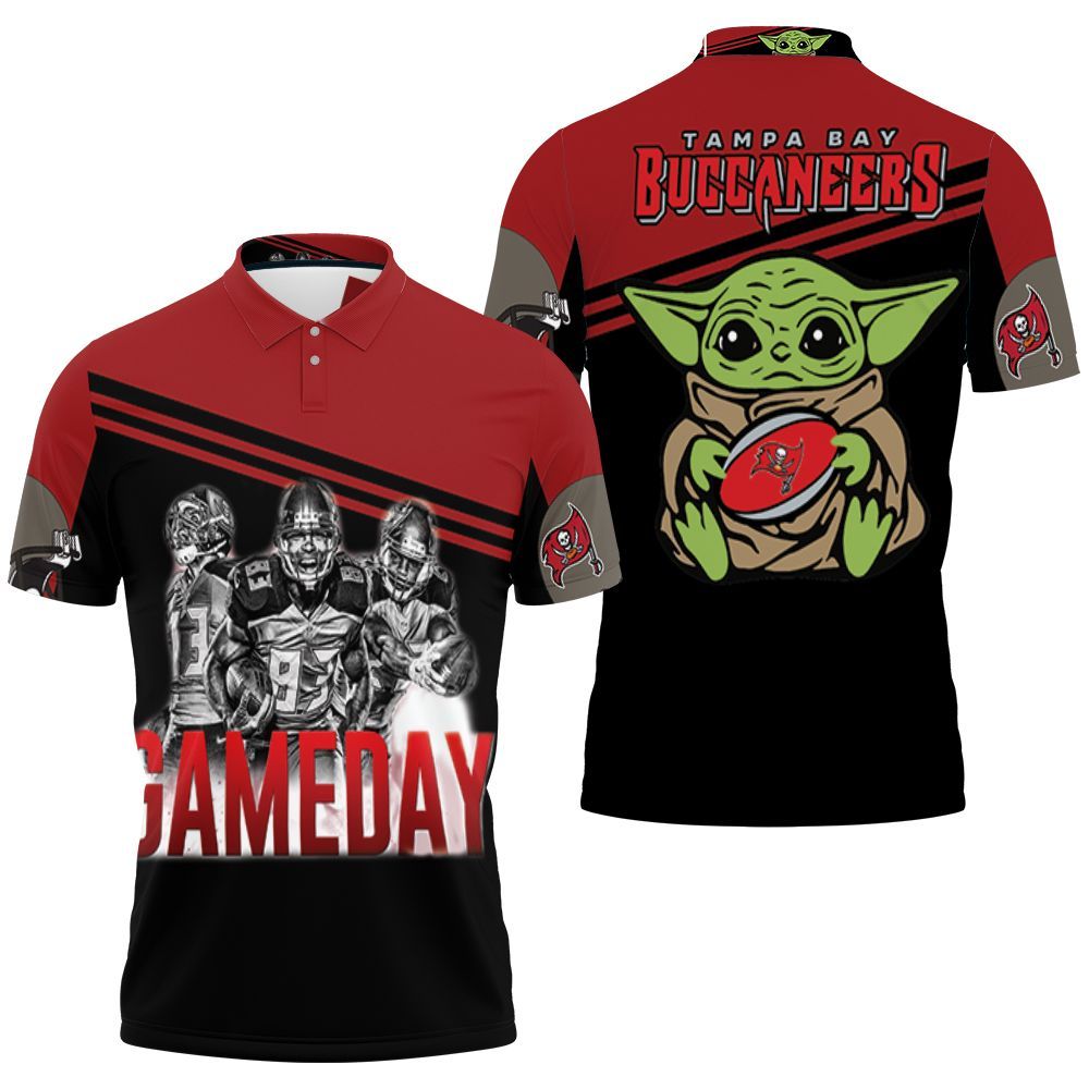 Yoda Tampa Bay Buccaneers 4 Game Day Nfc South Division Champions Super Bowl 3D All Over Print Polo Shirt