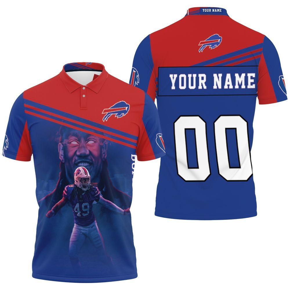 49 Tremaine Edmunds 49 Buffalo Bills Great Player Nfl Season Personalized 3D All Over Print Polo Shirt