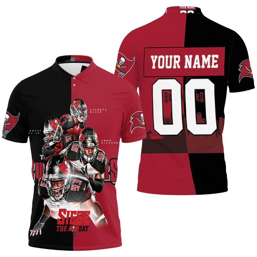 Art Tampa Bay Buccaneers Siege The Day Personalized 3D All Over Print Polo Shirt