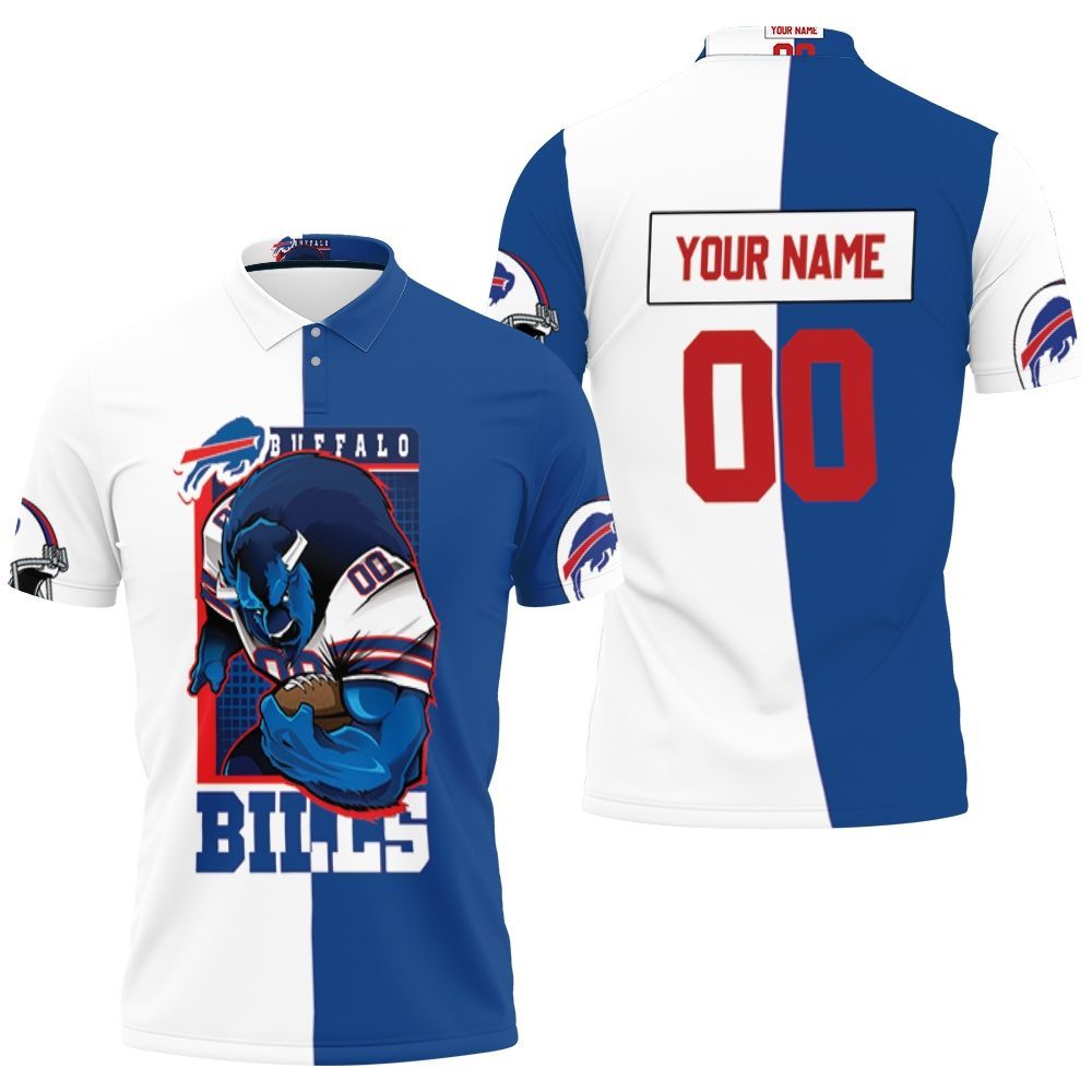 Buffalo Bills Mascot Afc East Champions Personalized 3D All Over Print Polo Shirt