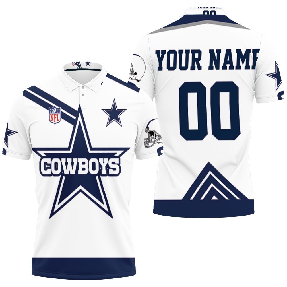 Dallas Cowboys Logo Nfl Personalized 3D All Over Print Polo Shirt