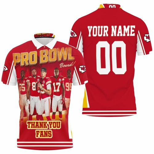 Kansas City Chiefs Super Bowl Afc West Division Pro Bowl Personalized 3D All Over Print Polo Shirt