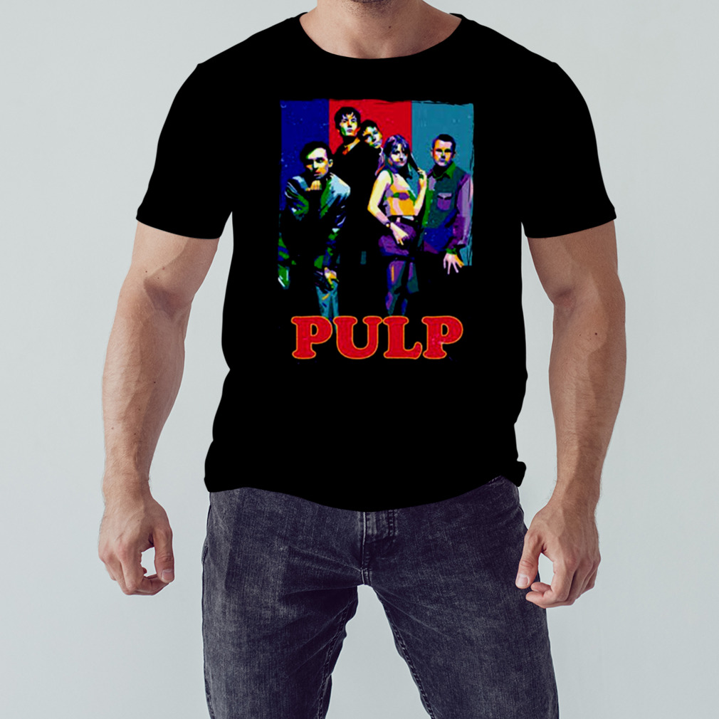 Pulp Band Colored Collage shirt