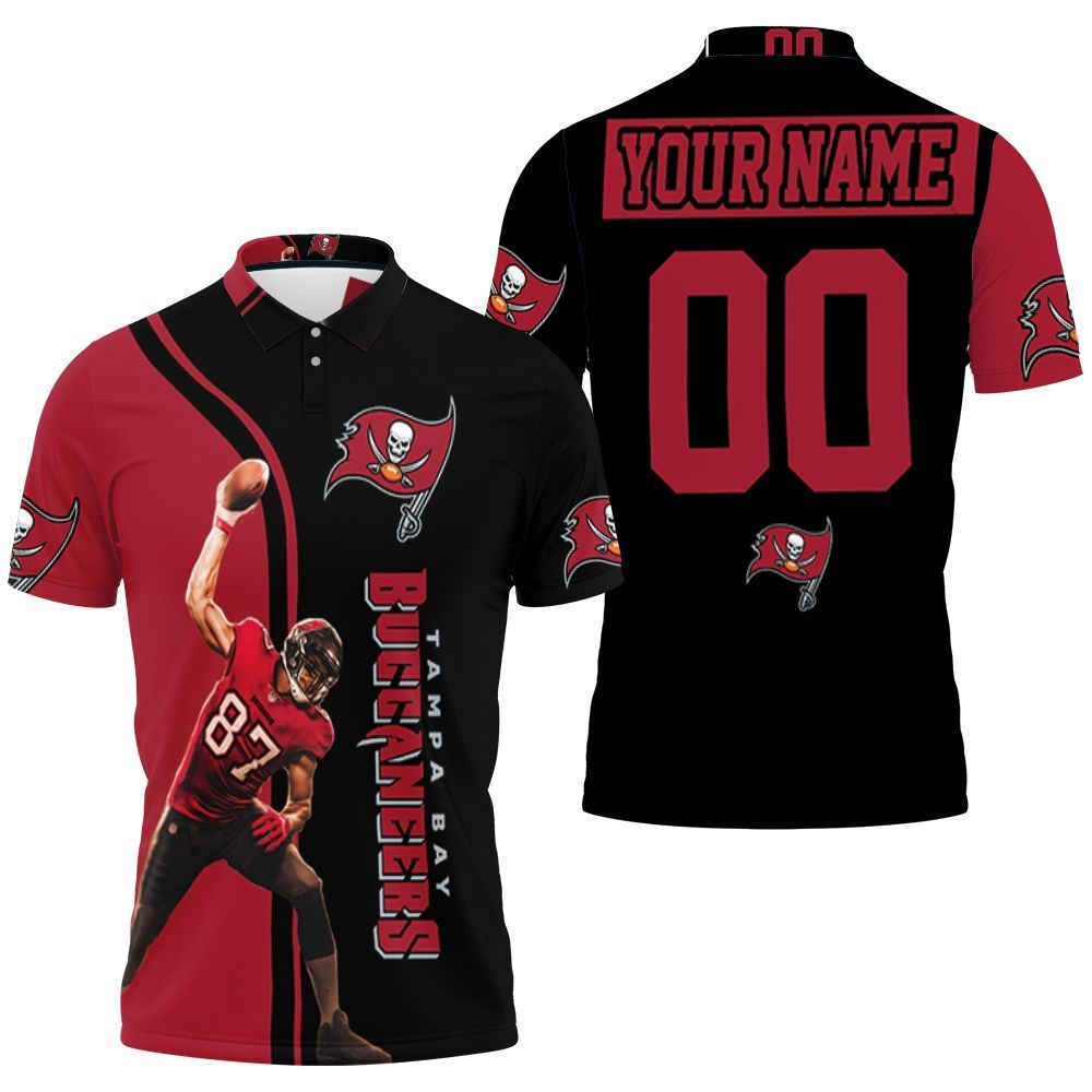 Rob Gronkowski 87 Tampa Bay Buccaneers Super Bowl Nfc South Division Champions Personalized 3D All Over Print Polo Shirt