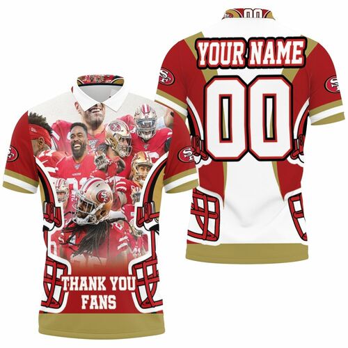 San Francisco 49ers Thank You Fans Personalized 3D All Over Print Polo Shirt