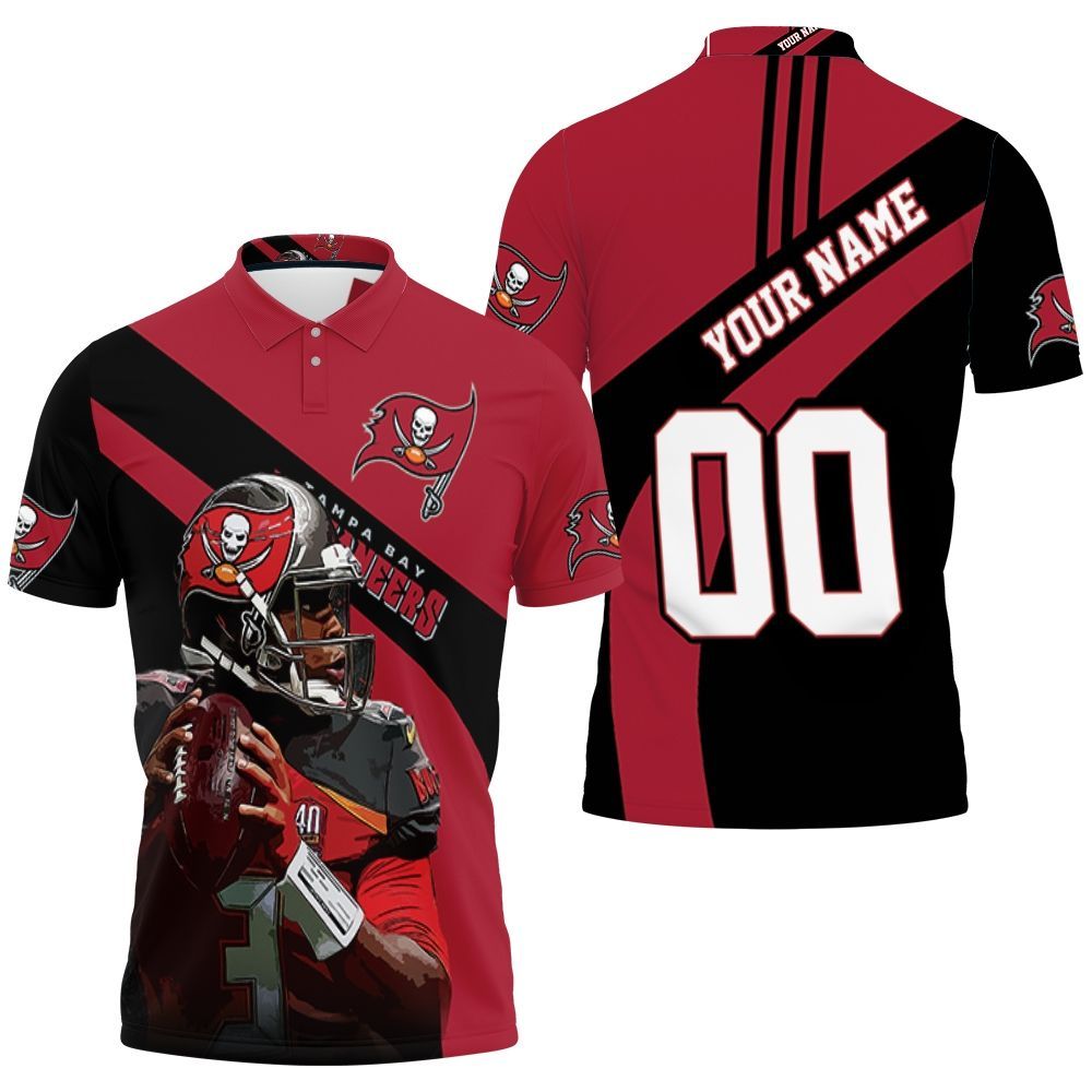 Tampa Bay Buccaneers Jameis Winston Legend Personalized 3D All Over Print Polo Shirt