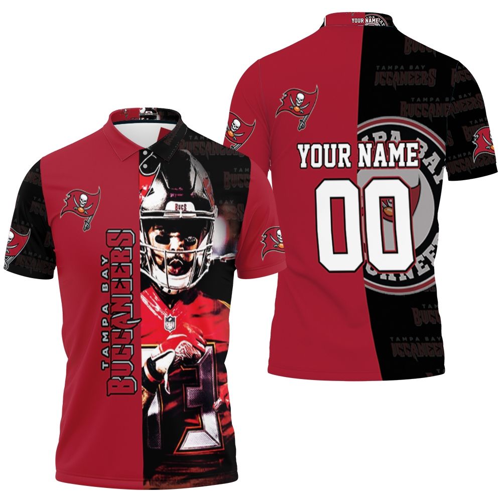 Tampa Bay Buccaneers Mike Evans 13 Legend Personalized 3D All Over Print Polo Shirt