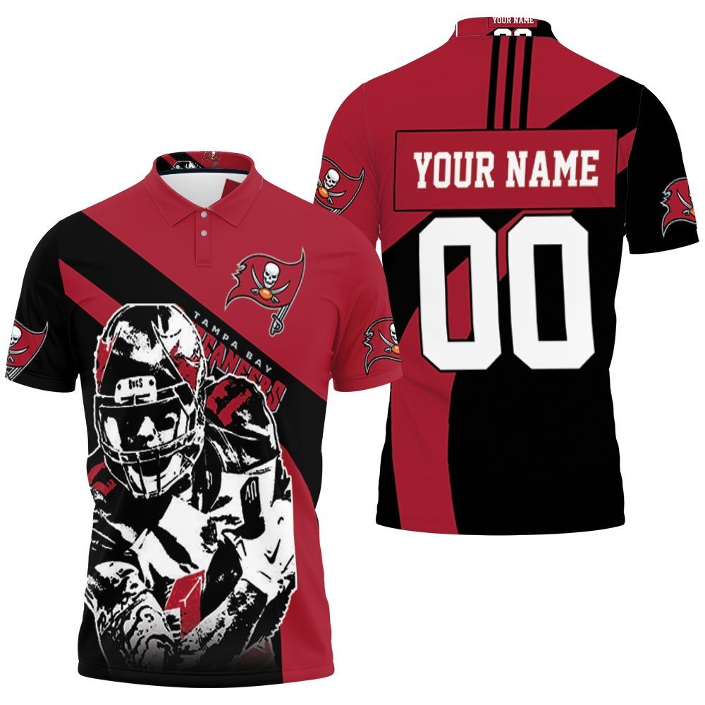 Tampa Bay Buccaneers Mike Evans Personalized 3D All Over Print Polo Shirt