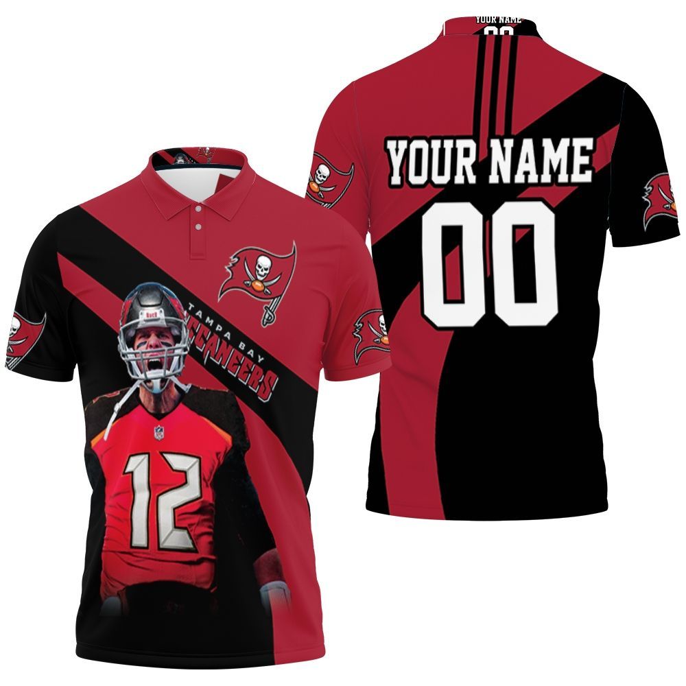 Tampa Bay Buccaneers Tom Brady 12 Nfc South Division Champions Super Bowl Personalized 3D All Over Print Polo Shirt