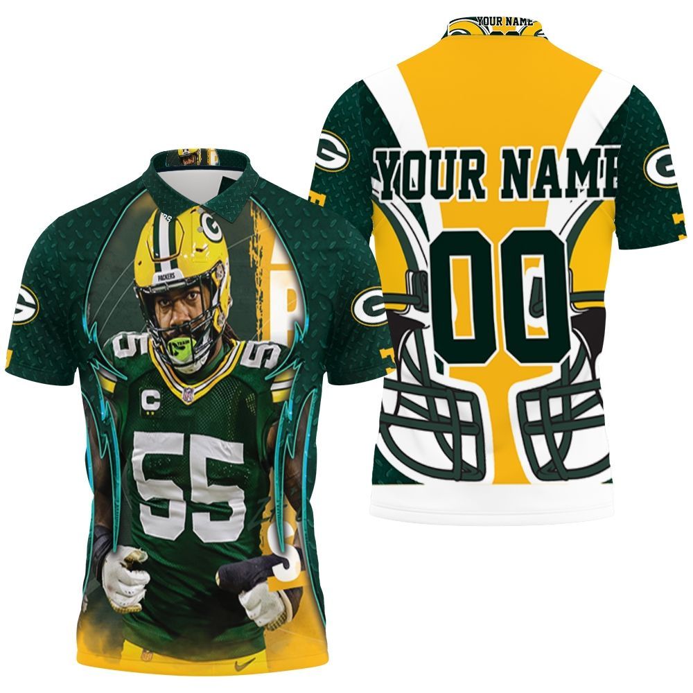 Zadarius Smith 55 Green Bay Packers Nfc North Division Champions Super Bowl Personalized 3D All Over Print Polo Shirt