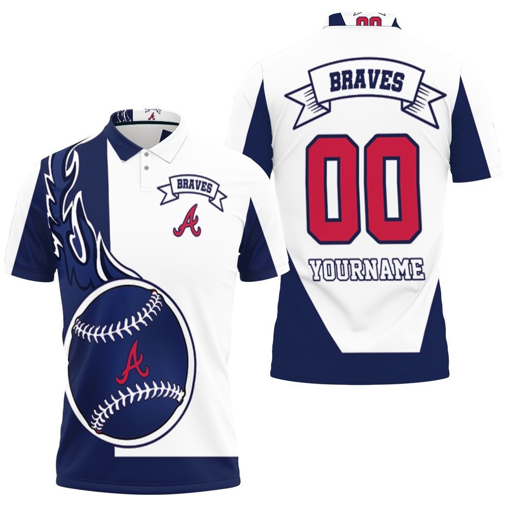 Atlanta Braves Personalized 3D All Over Print Polo Shirt