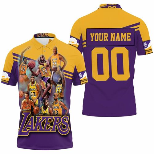 Legend Of Los Angeles Lakers Western Conference Nba Personalized 3D All Over Print Polo Shirt