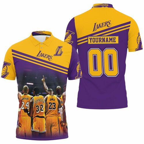 Los Angeles Lakers Nba Western Conference Nba For Fans 3D All Over Print Polo Shirt