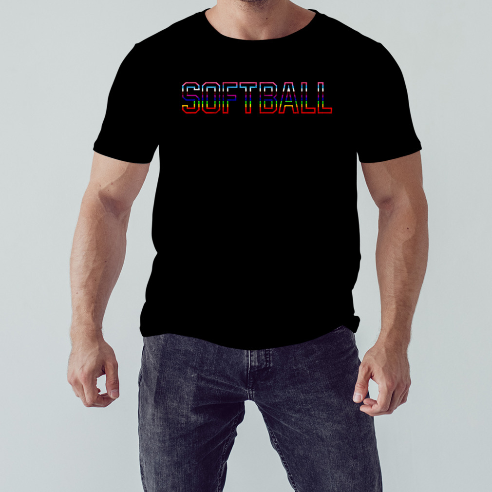 Softball pride LGBTQ shirt