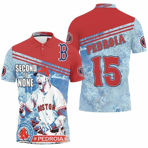 Boston Red Sox Second To None Pedroia 3D All Over Print Polo Shirt