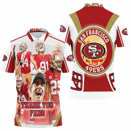 San Francisco 49ers Nfc West Division Super Bowl 3D All Over Print Polo Shirts