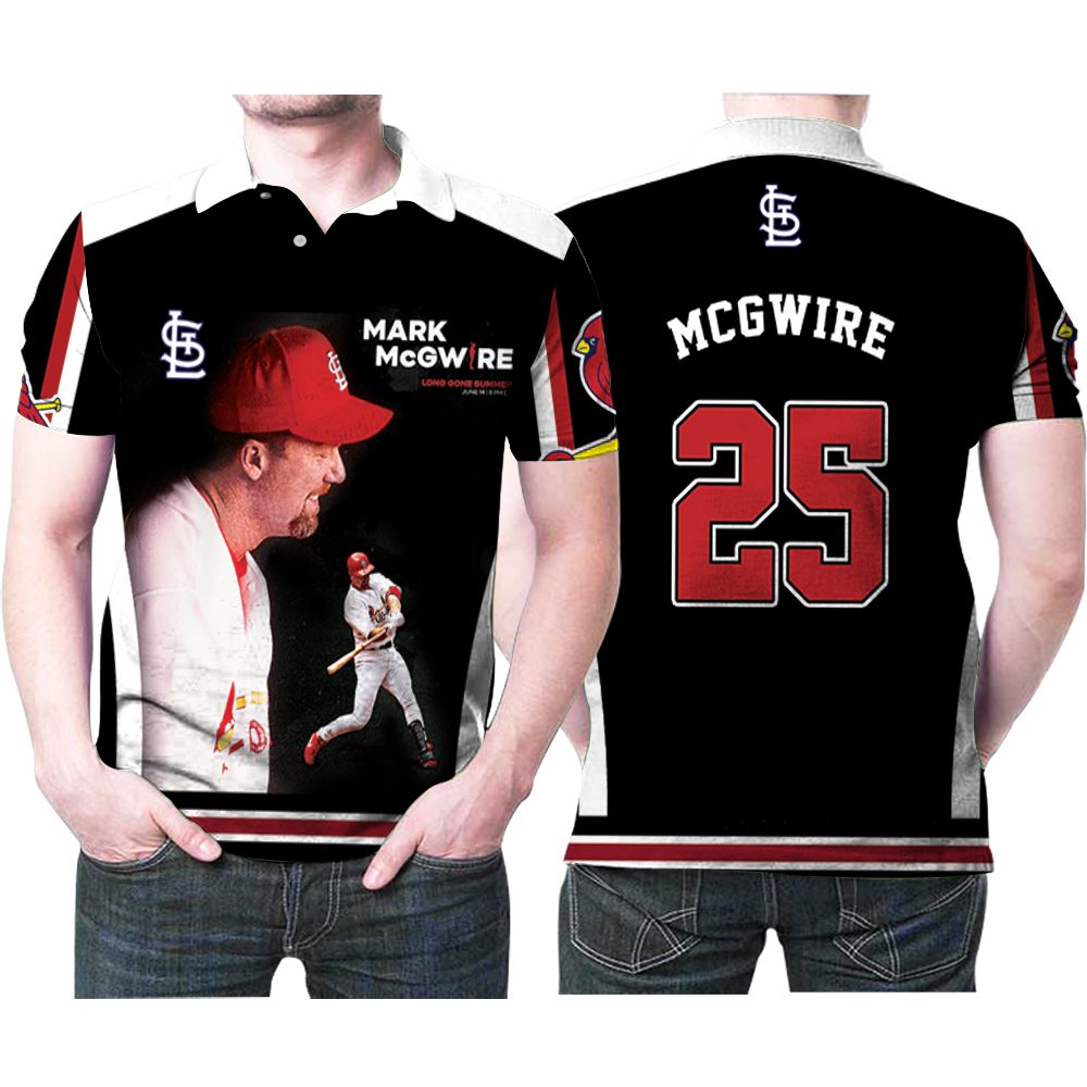 St. Louis Cardinals Mark Mcgwire 25 Mlb Baseball Team Polo Shirt