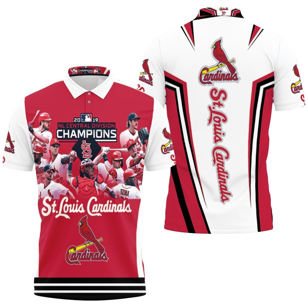 St Louis Cardinals Nl Central Champions 3D All Over Print Polo Shirt