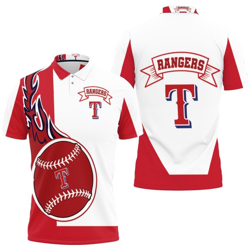 Texas Rangers 3d 3D All Over Print Polo Shirt