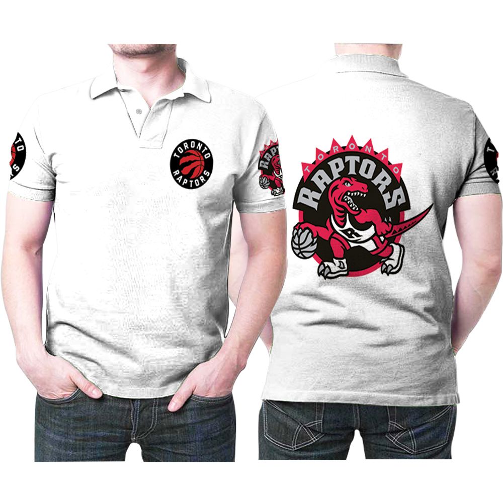 Toronto Raptors Basketball Classic Mascot Logo 3D All Over Print Polo Shirt