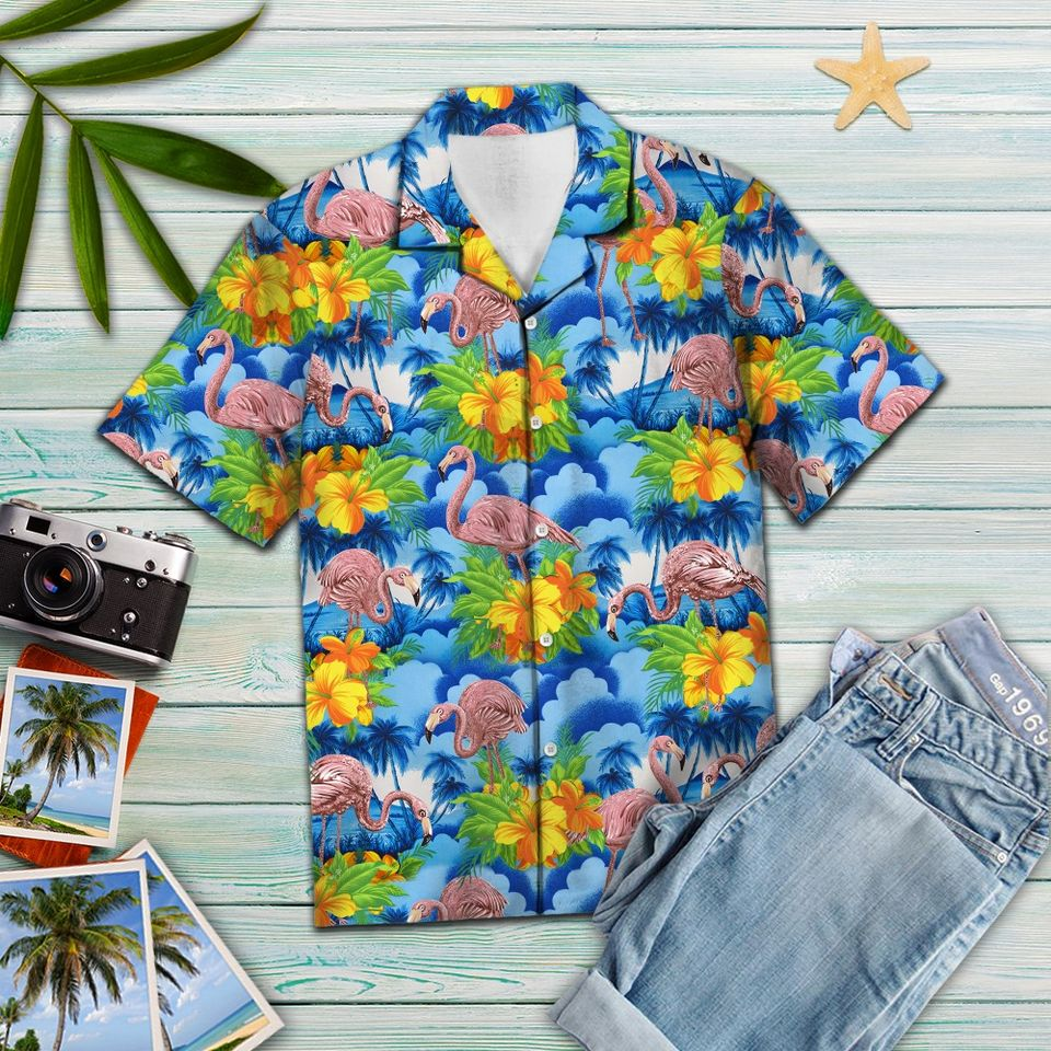 Best Flamingo Hawaiian Shirt Unisex