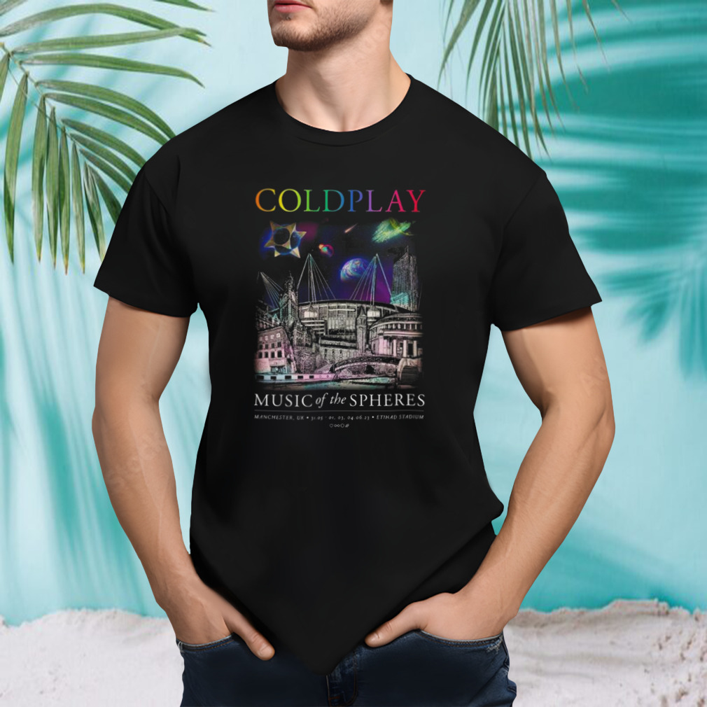 Coldplay Manchester May-June 2023 Music Of The Spheres Tour Shirt