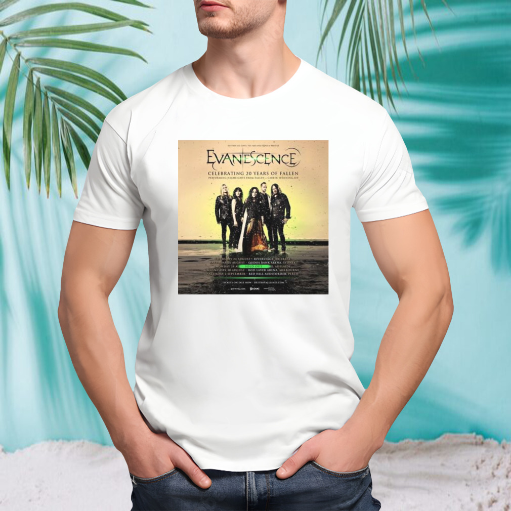 Evanescence 2023 Tour Mystic Coalition Zaprasza Shirt