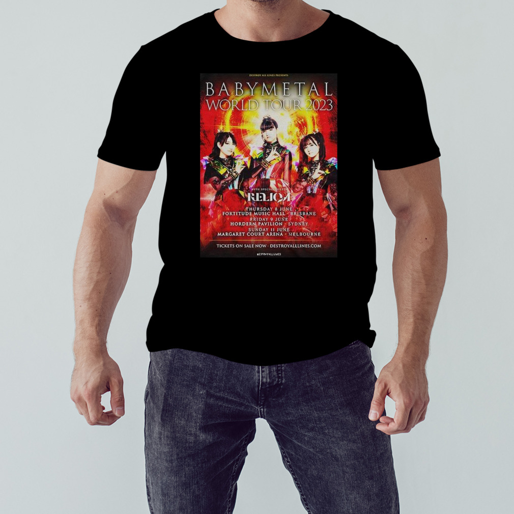 日本製/今治産 【XXL 3種セット】BABYMETAL WORLD TOUR2023 Tシャツ