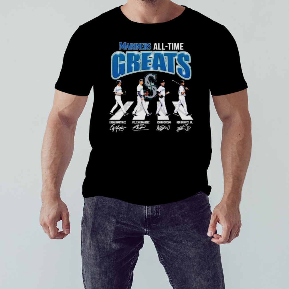 Mariners All-Time Greats Abbey road signatures shirt