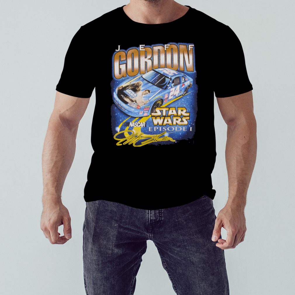 NASCAR Racing Vintage Jeff Gordon Star Wars Episode 1 Phantom Menace Fan Gifts T-Shirt