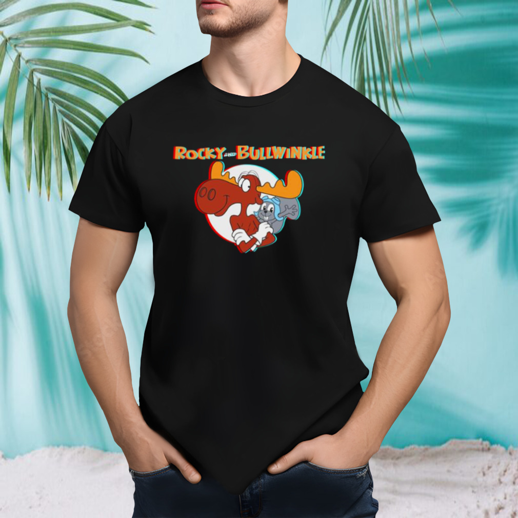 Rocky & Bullwinkle Glintch Design shirt