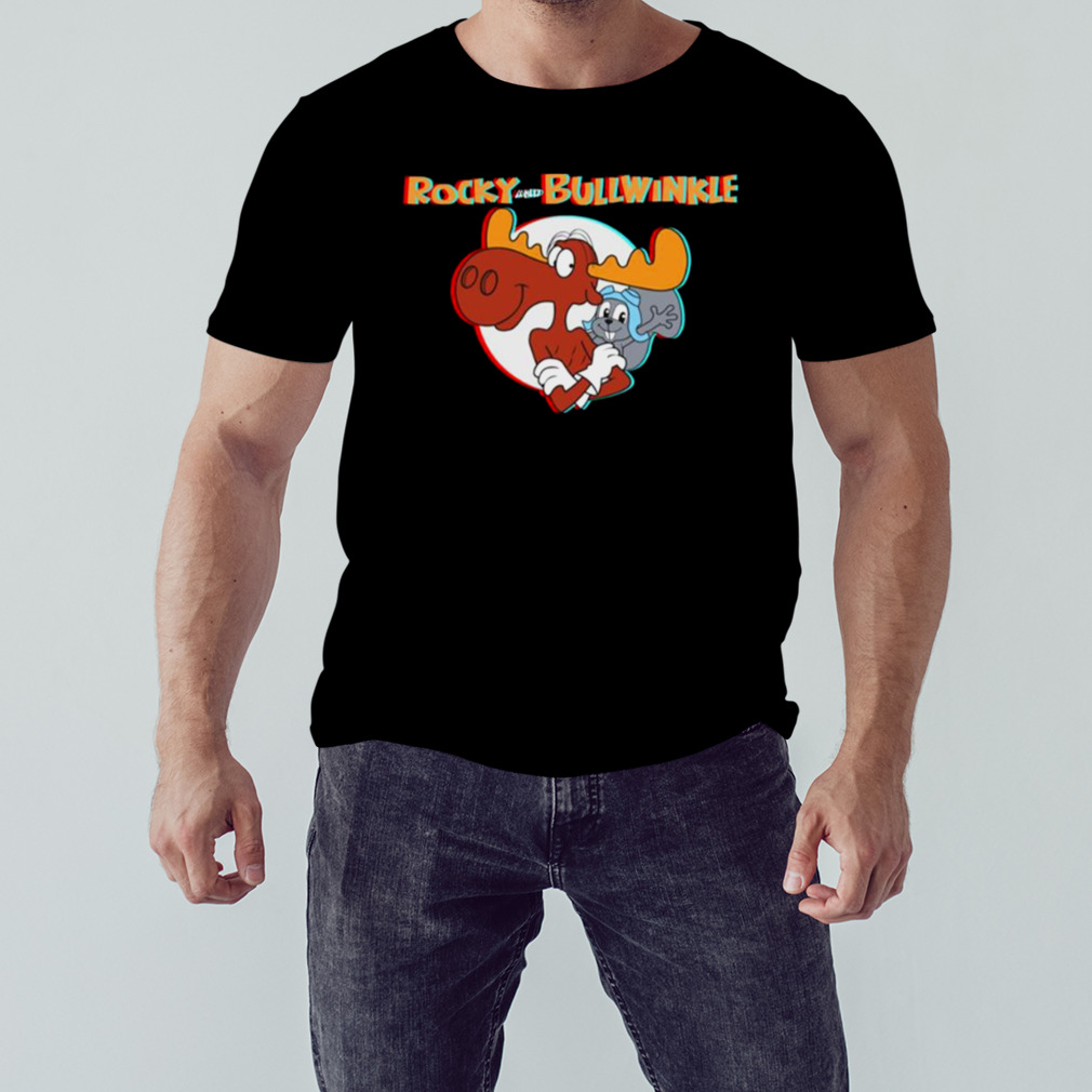 Rocky & Bullwinkle Glintch Design shirt
