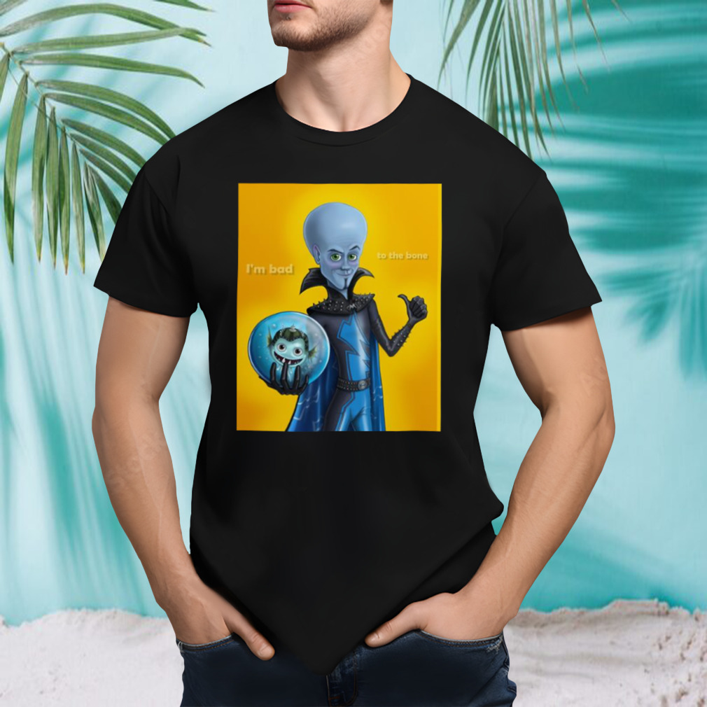 Yellow Graphic Megamind shirt