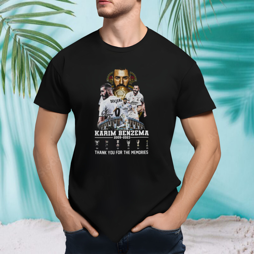 Karim Benzema 2009 – 2023 Thank You For The Memories Signature T-shirt