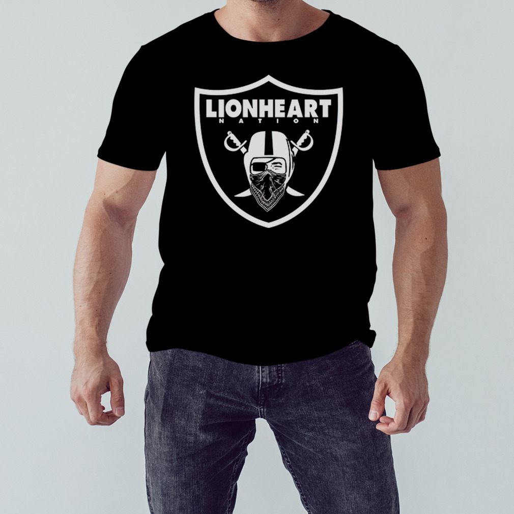 Los Angeles Raiders Lionheart nation shirt, hoodie, sweatshirt and